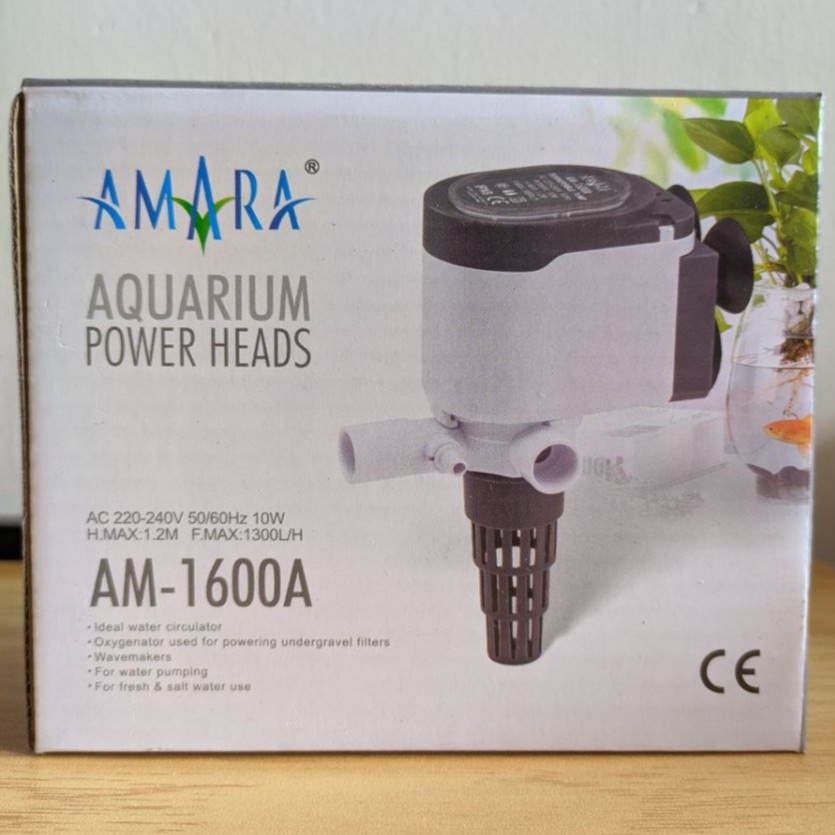 AMARA AM-1600 | Pompa Air/Powerhead Aquarium 1300 liter/jam