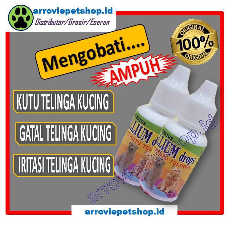 ALLIUM| OBAT TETES KUTU TELINGA KUCING| OBAT IRITASI KUCING| OBAT KUTU KUCING| OBAT GATAL KUCING