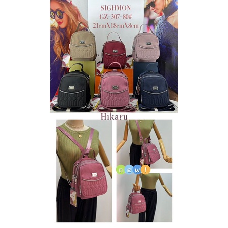 TAS SELEMPANG MINI 3in1 SIGHMON TERBARU 307 "HIKARU"