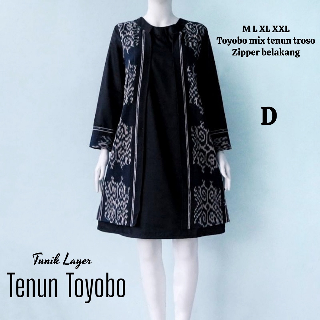 Tunik layer tenun toyobo