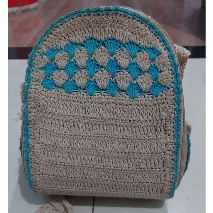 PRELOVED TAS RAJUT SELEMPANG REAL PICTURE