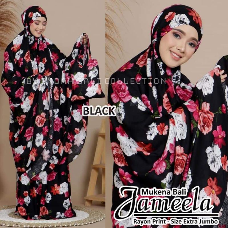 Mukena Jameela Extra Super Jumbo Indah Bali Rayon Print
