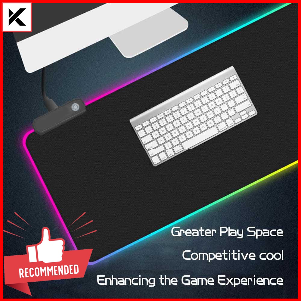 Gaming Mouse Pad Glowing RGB LED High Precision / Mouse pad gaming RGB