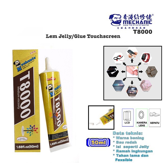 

MECHANIC T8000 110ML Lem Jelly/Glue Touchscreen/Lcd Original