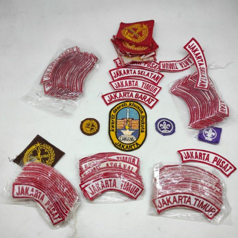 Patch logo Kwartir DKI JAKARTA pramuka full set lengkap