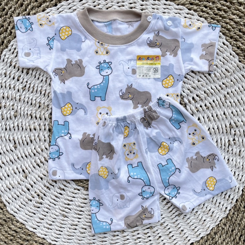 Setelan Panjang Baju Bayi Oblong Panjang Bayi Piayama Bayi Baju kancing Pundak Bayi Setelan Pendek Bayi Oblong Pendek Bayi DNW BABY