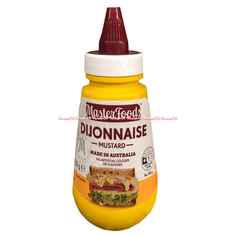 Masterfoods Dijonnaise Mustard 250gr Made in Australia Saus Mustard Dicampur Saus Mayones Master foods Di Jonnaise