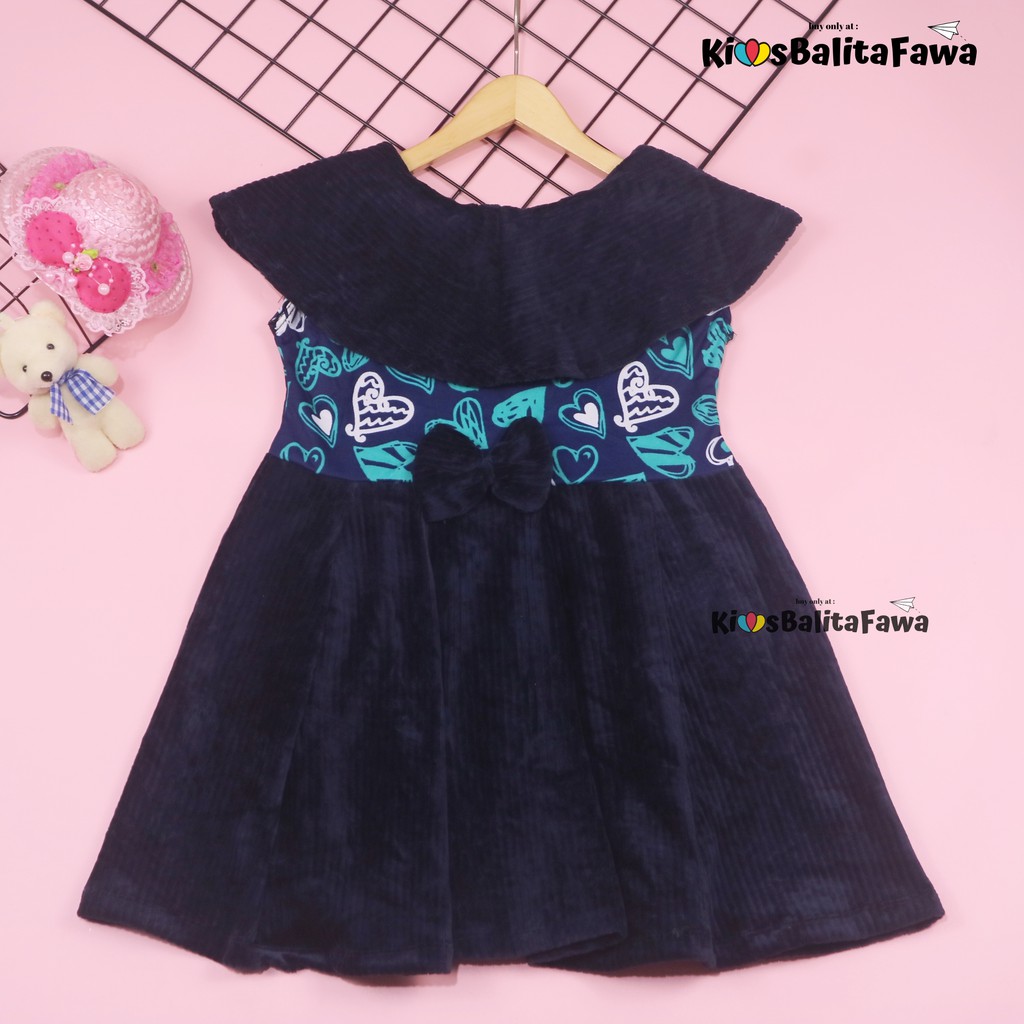 Dress Najwa uk 5-6 Tahun / Baju Anak Perempuan Gaun Pesta Import Murah Dres Cantika Yukensi Murah