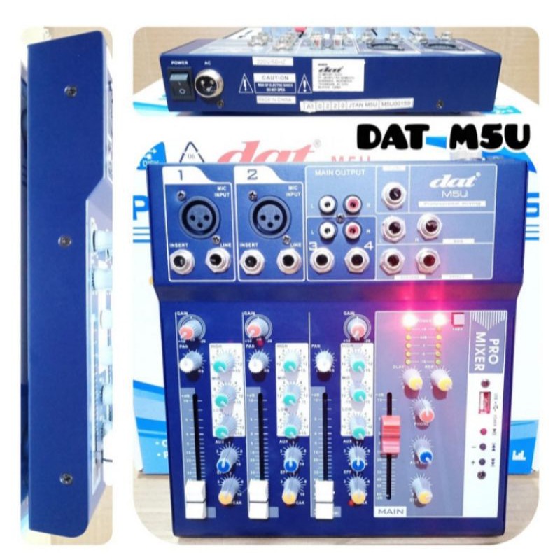Mixer Audio 4 Channel DAT M5U