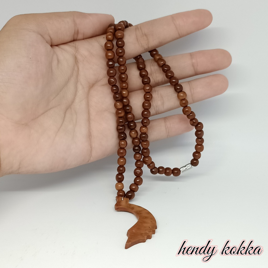 10pcs kalung kokka kaukah kaokah kokkah kujang coklat