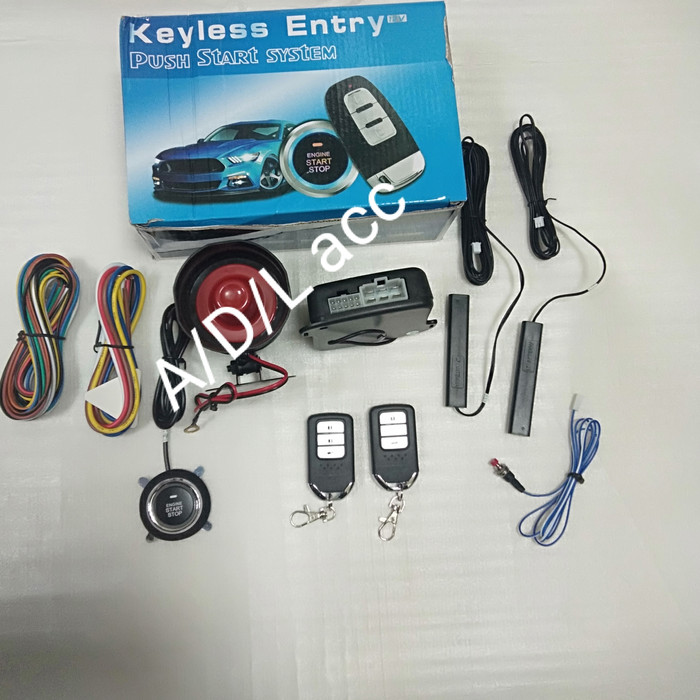 PAKET ENGINE STARTER + alarm alaram mobil model remote KUNCI HONDA all new crv UNIVERSAL