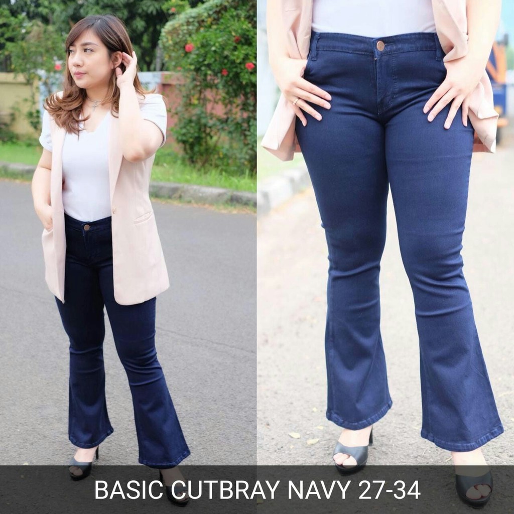 CELANA WANITA  BASIC CUTBRAY JEANS