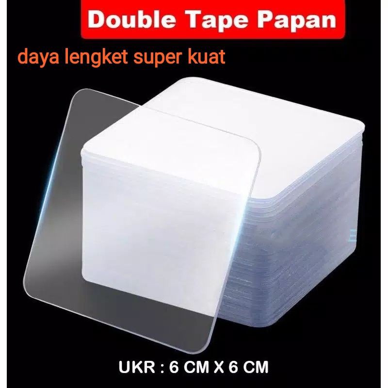 Double Tape Papan Two Sides Isolasi Double Tape Transparan Bening Doble Tip Papan