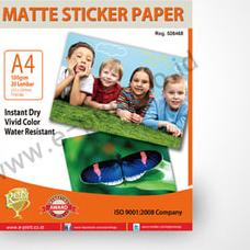 

☼ Matte Sticker Paper e-Print A4 100gsm isi 20 lembar Kertas Print ♂