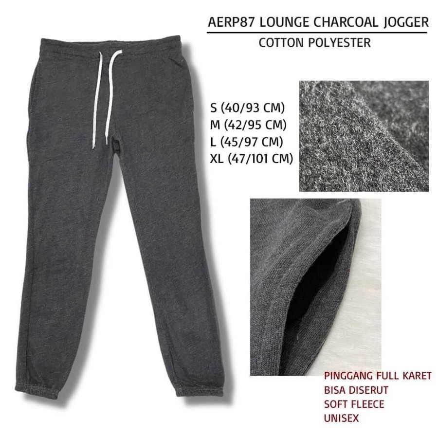 Celana Jogger Wanita Murah Aeropostale 87 Lounge Jogger Charcoal