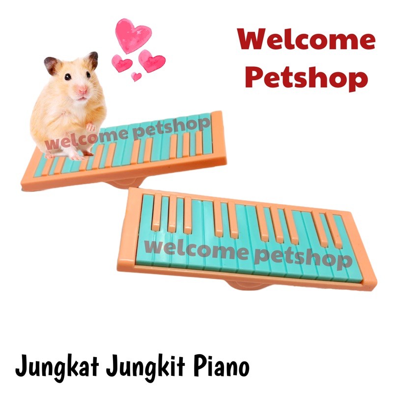 Jungkat Jungkit Piano / Mainan Hamster / Aksesoris Hamster