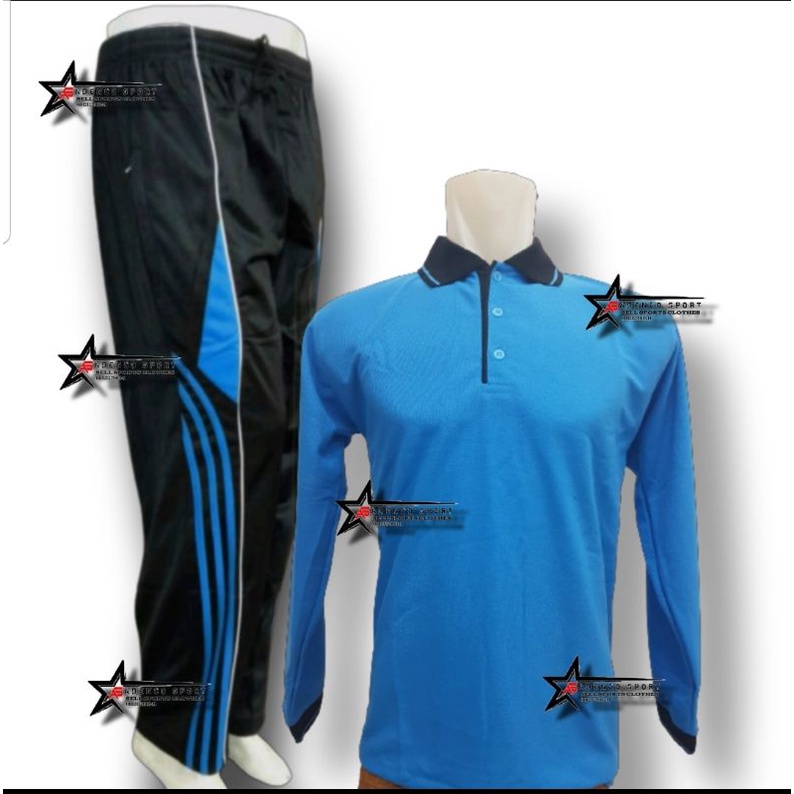 setelan olahraga polos / kaos polo t-shirt polos setelan baju olahraga / seragam olahraga bahan lako