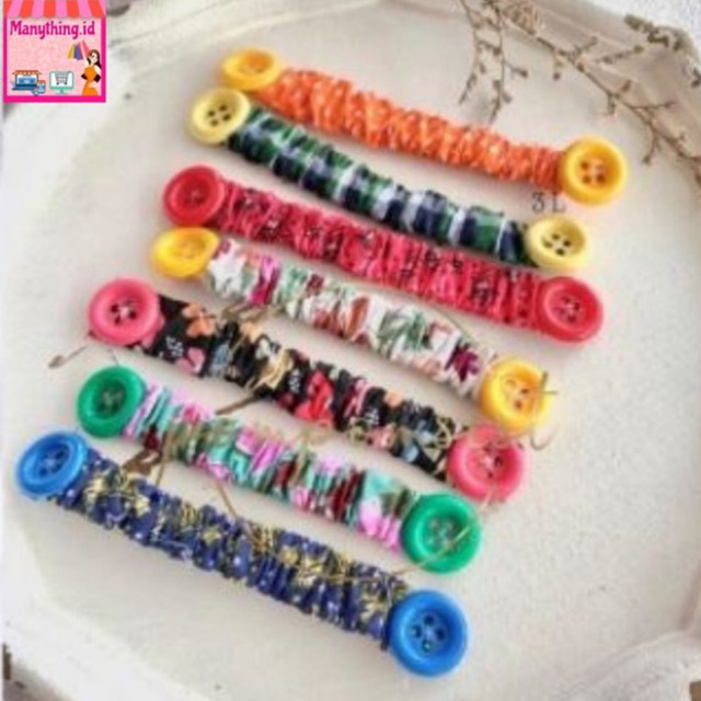 [Check Out 1000] Connector Masker Jilbab / konektor hijab Pengait Masker Hijab Kain Katun conector Hijab Termurah