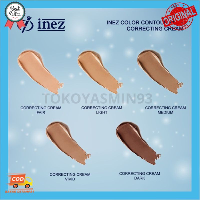 Inez Color Contour Plus Correcting Cream Murah