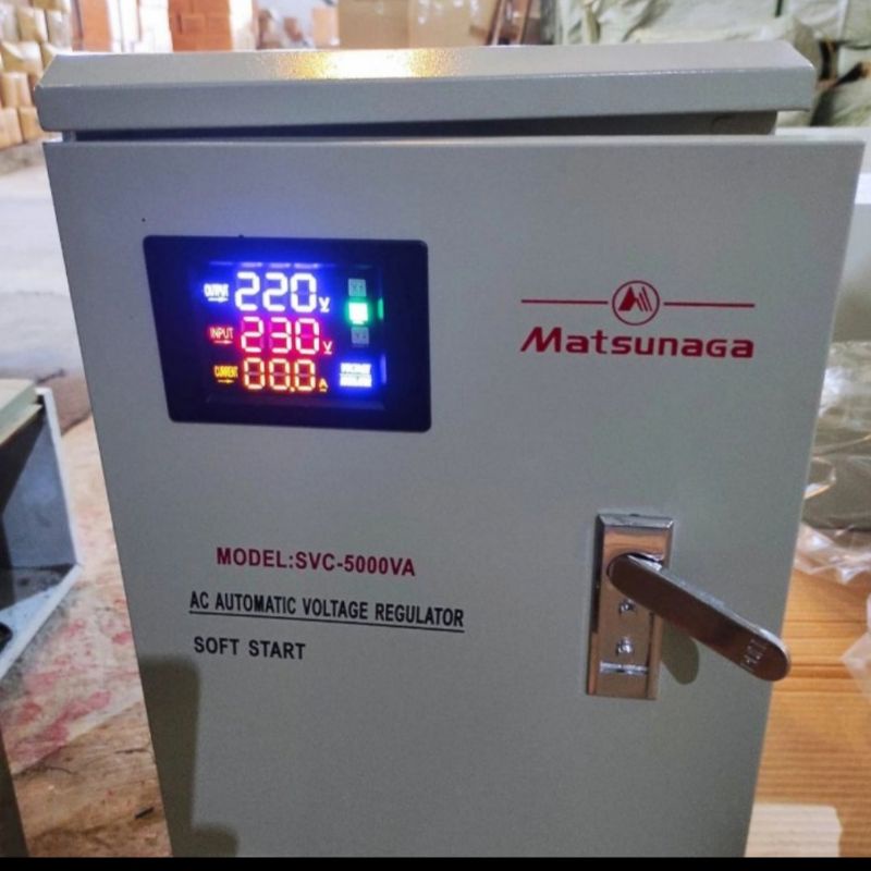 Stabilizer Matsunaga Digital SVC- 5000VA Stavol Digital Matsunaga 5000 Watt Stabilizer Matsunaga SVC