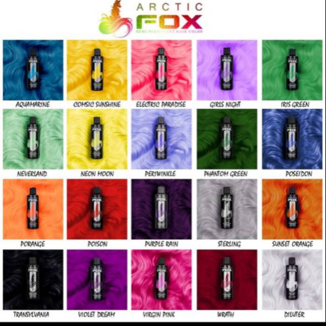 Arctic Fox ARCTIC FOX Pewarna  Rambut Shopee Indonesia