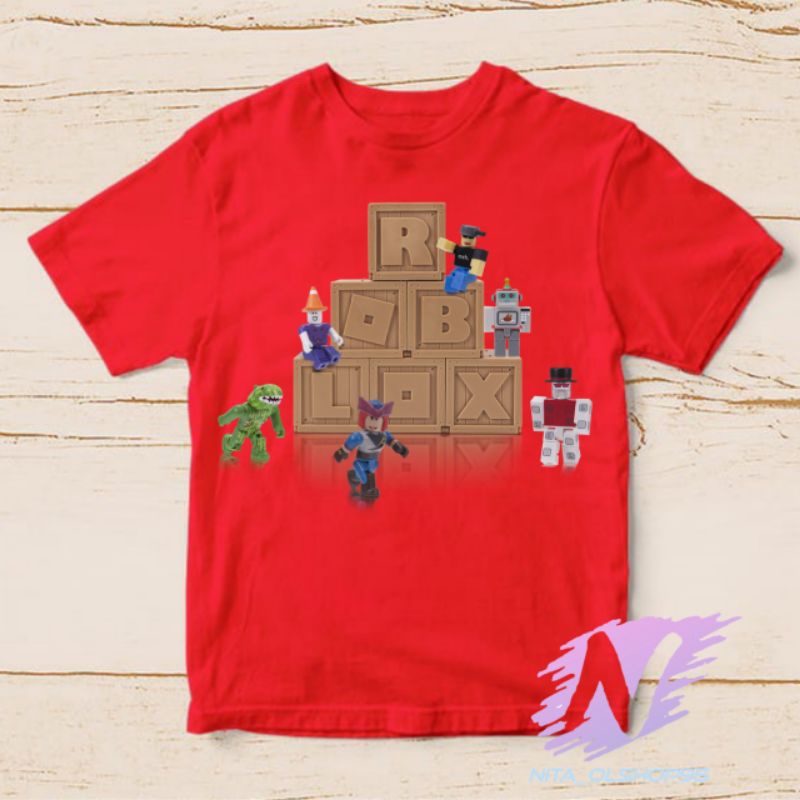 kaos anak minicraft blok baju roblok minicraft