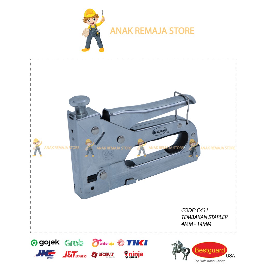 

Bestguard Tembakan Stapler 4mm - 14mm