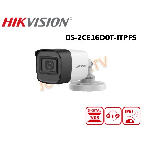 Kamera CCTV Hikvision DS-2CE16D0T-ITPFS 2 MP Audio