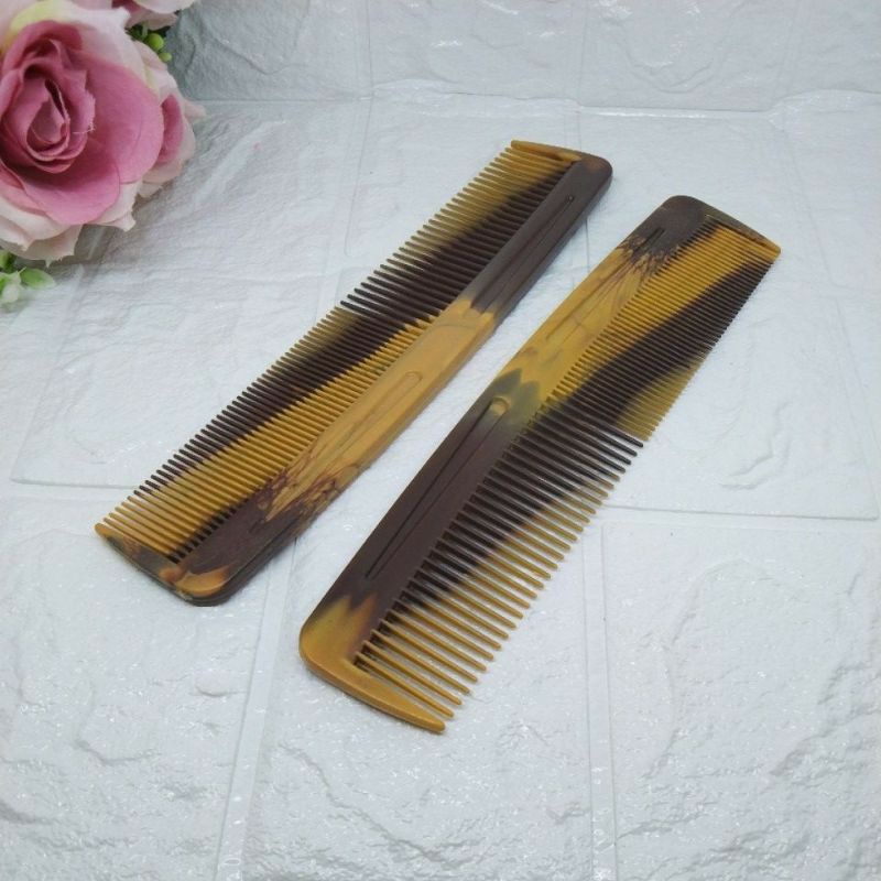 Sisir Rambut Twin Lurus Sisir Twin Coklat / Beauty Comb Besar 20 cm Coklat Sisir Rambut Dewasa Tanpa Gagang