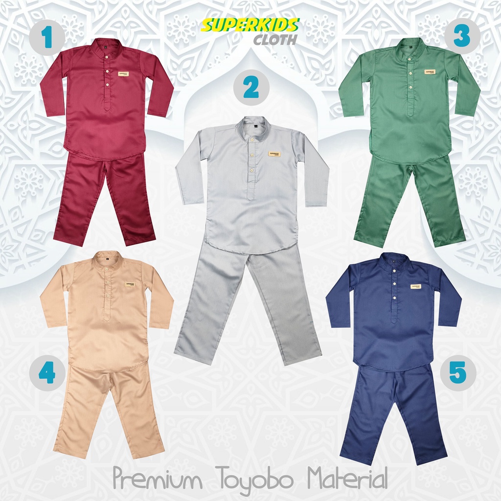 Koko Set Setelan Koko Kurta Anak Laki Laki 1 - 10 Tahun Superkidscloth