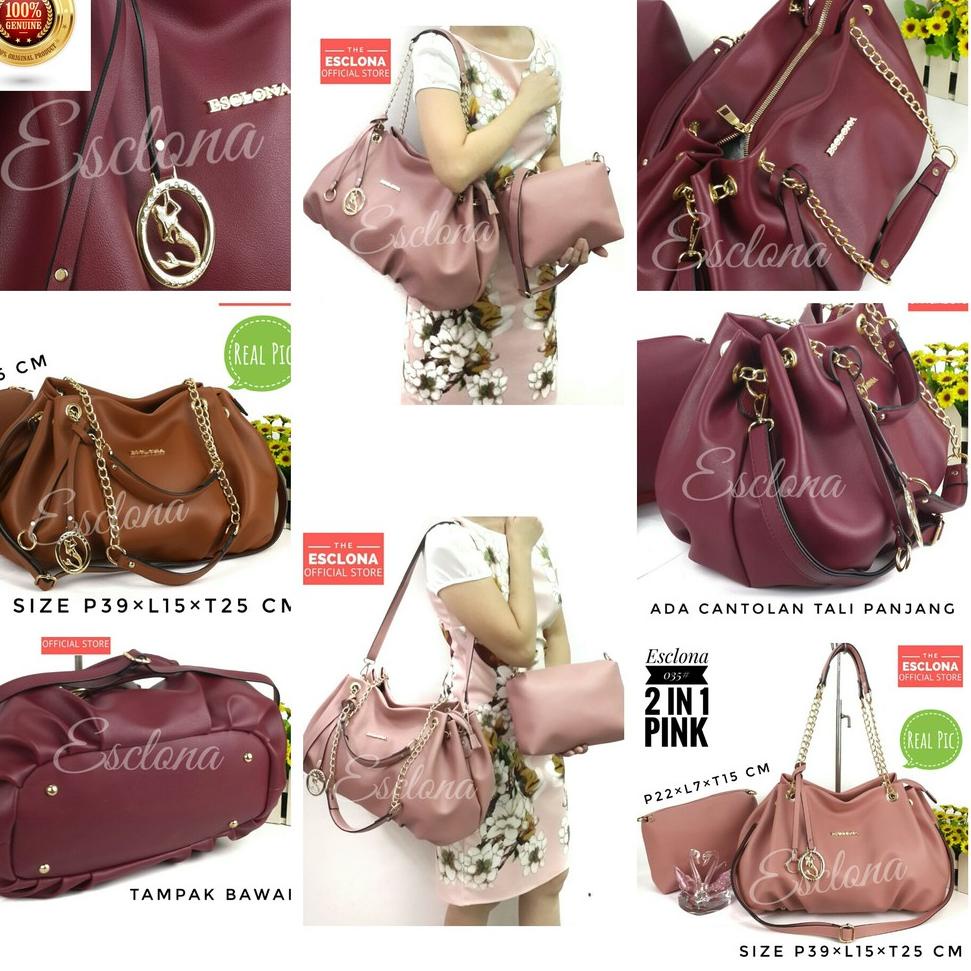 Tas Wanita Import Batam Bag Selempang Cewek Branded Grosir 035Handbag Original Besar Kantor Kerja Ku