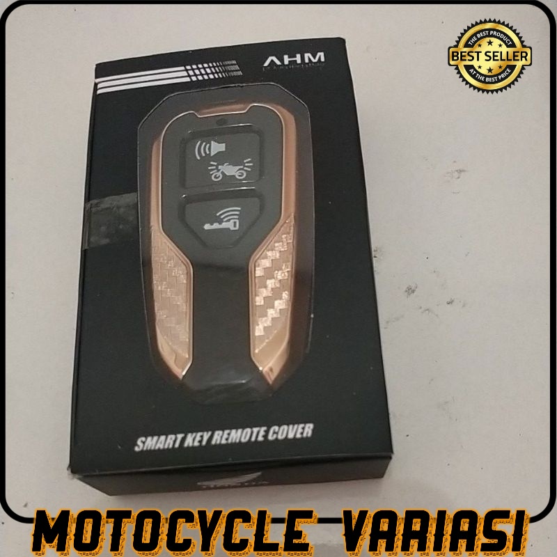PAKET GANTUNGAN KUNCI DAN COVER REMOTE VARIO 160 2022 ORIGINAL AHM-Remote gold