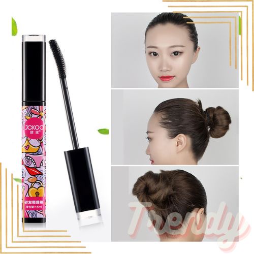 JCKOO Mascara Gel Rambut 15mL | Gel Rambut Wanita Bentuk Maskara - Perapi Anak Rambut.