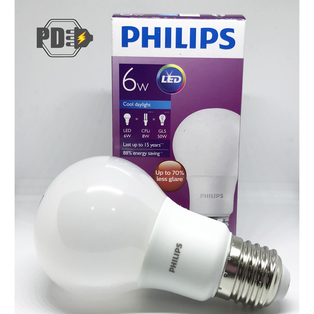 Lampu LED Philips 6Watt Putih