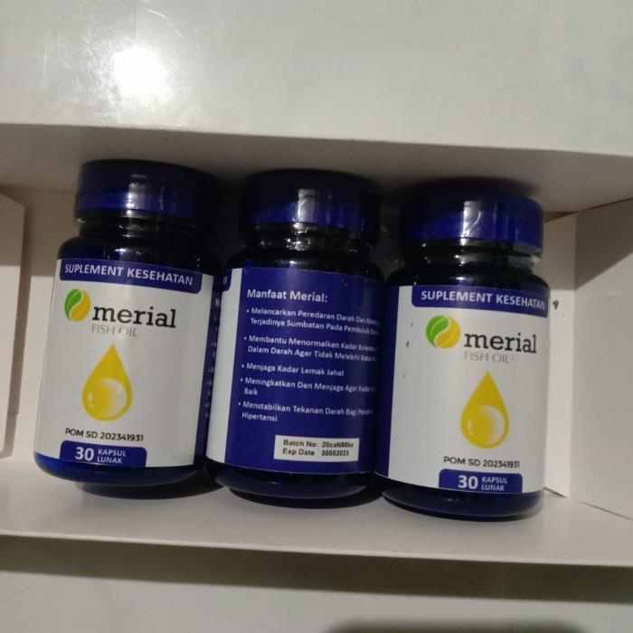 Merial Fish Oil Minyak Ikan Herbal Alami Suplemen Kesehatan Original