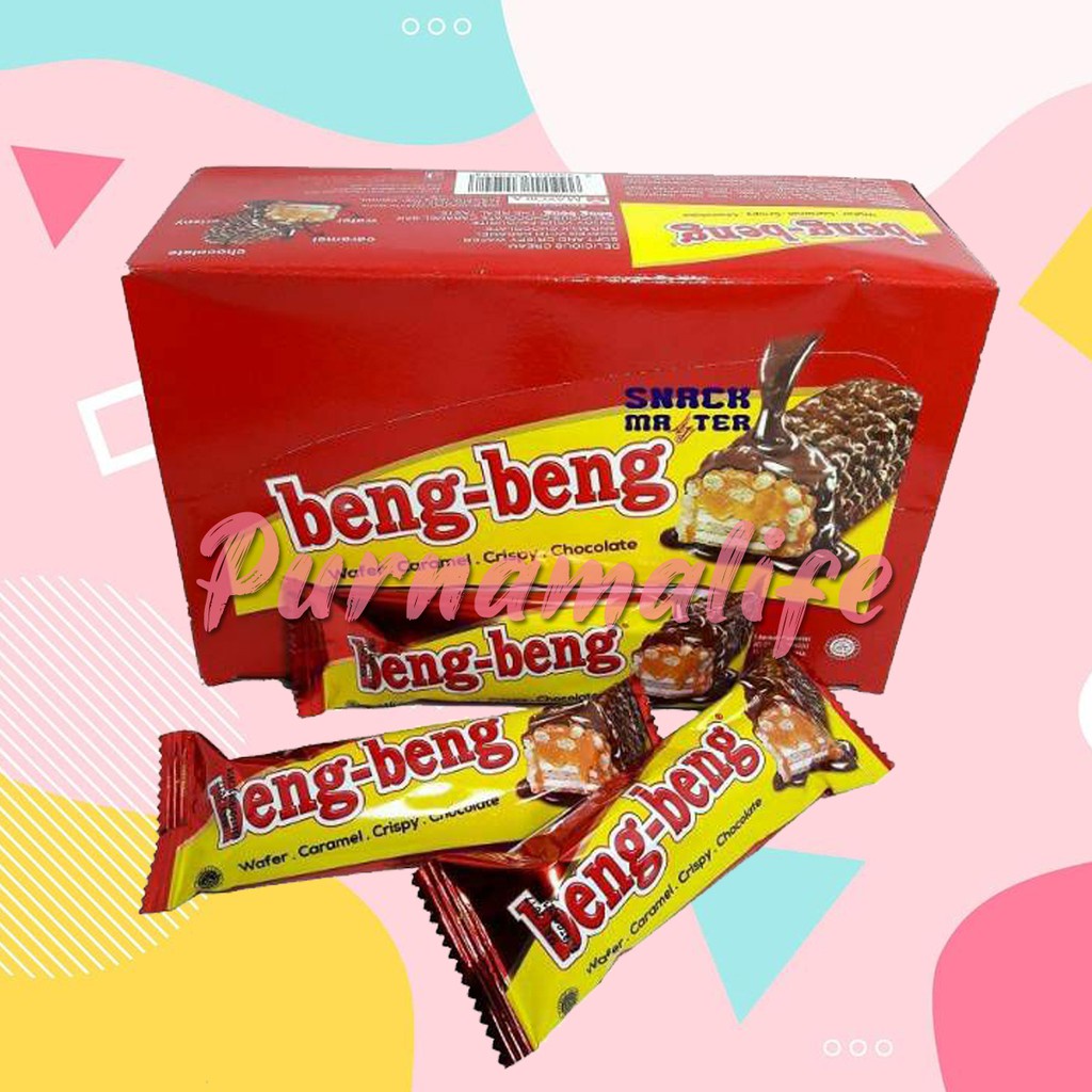 

Wafer beng-beng cokelat caramel crispy I snack lezat