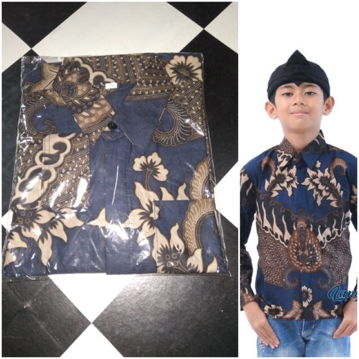 Kemeja Baju Distro Batik Anak Laki Laki Cowok Balita Paud Tk Sd Usia 2-10 Tahun Modern Premium Murah