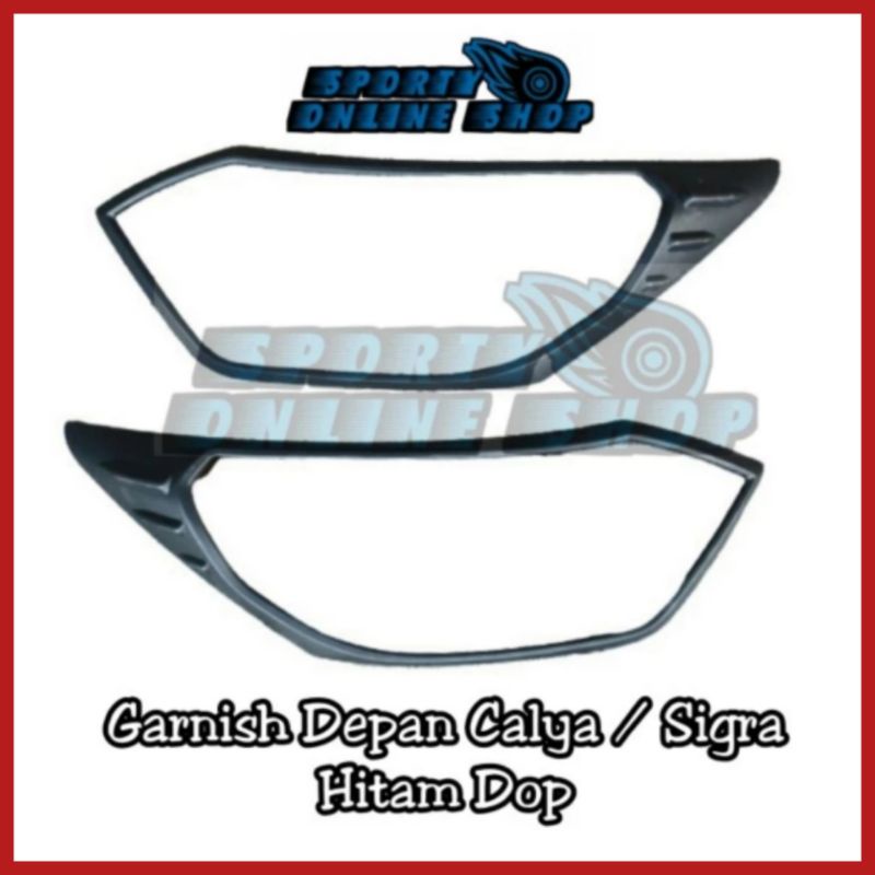 Garnish Lampu Calya Sigra 2016, 2017, 2018 Hitam Dop
