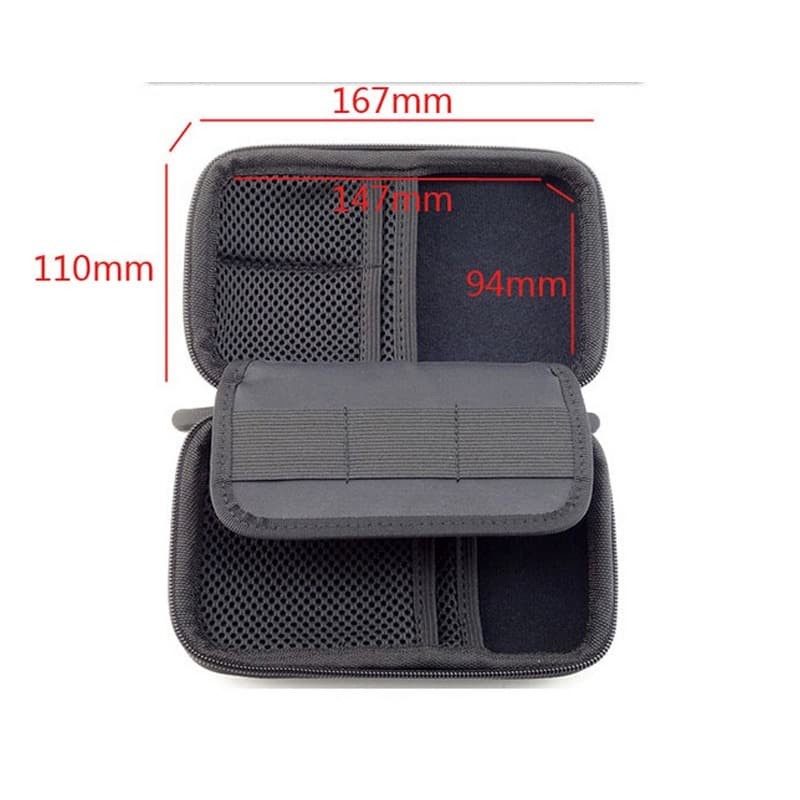 BUBM HDD Case Bag Protection Organizer Multifunction - GH1310 - Black