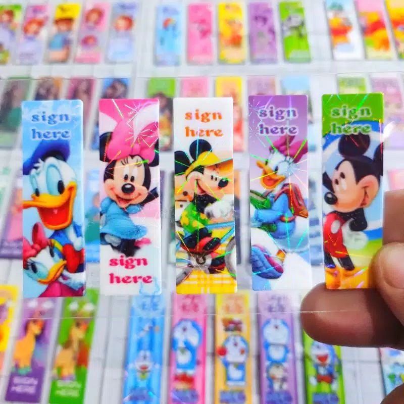 

pembatas buku isi 100pc sticky notes stickynotes pembatas plastik pet index marker