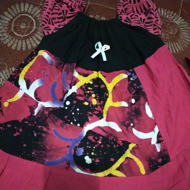 (cod) Setelan Perca Batik Anak Perempuan Cewek 1-5 Tahun Murah Kekinian Grosir