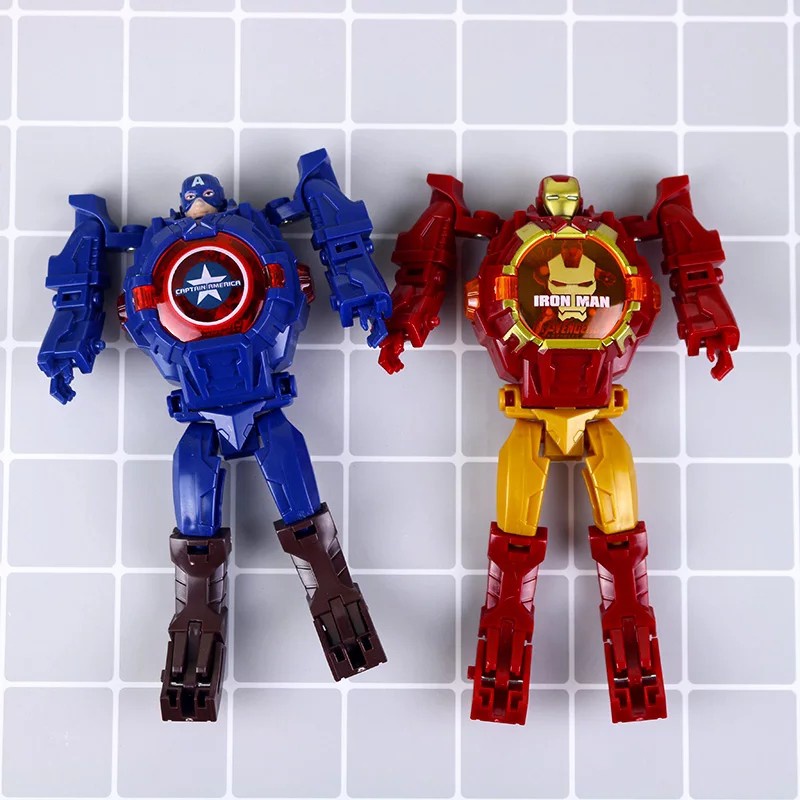 JAM ROBOT ANAK LAKI LAKI CAPTAIN AMERICA GROSIR MURAH