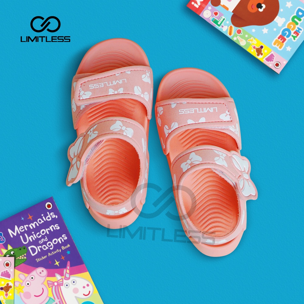 Sandal Gunung Anak Cewek Slip On Motif Kupu-Kupu Lucu Sepatu Sendal Anak Perempuan Strap