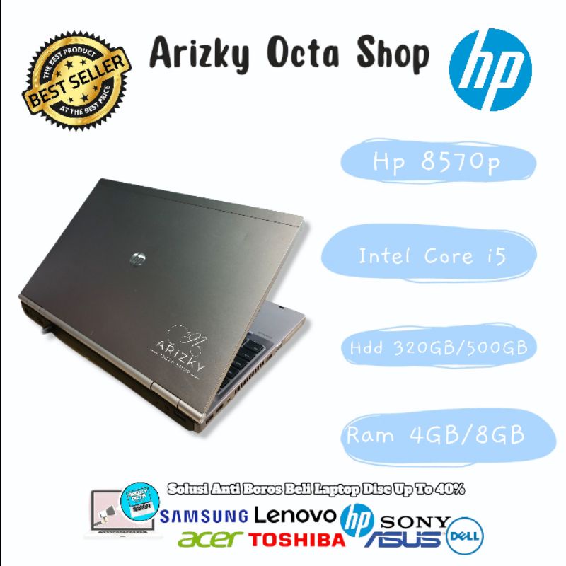 SALE HP Elitebook 8570P COREI5 RAM 4GB HDD 320GB Webcam Dvd 15inc BONUS TAS LAPTOP+PRODUK BERGARANSI