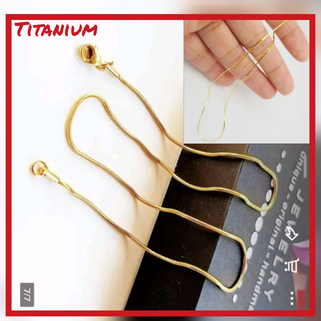 [TERLARIS KALUNG TITANIUM ANTIKARAT BARANG IMPORT