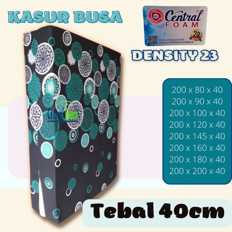 Kasur Busa Tebal 40cm Central Bergaransi 20 Tahun Original Murah [ Central Foam INOAC ]