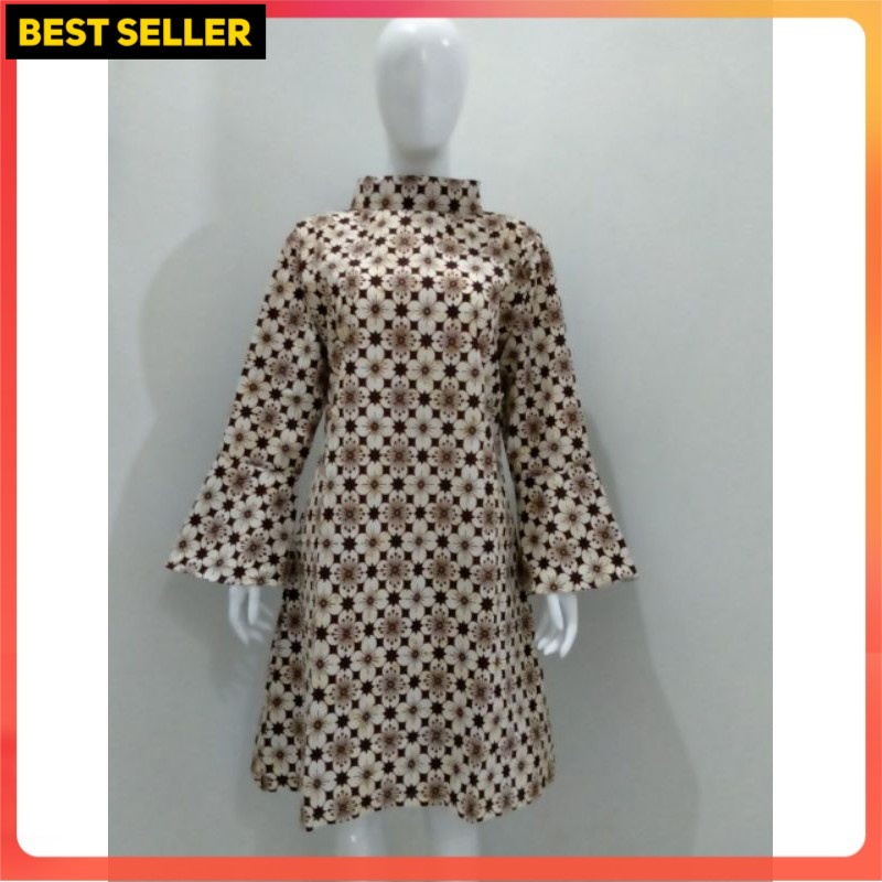 Tunik batik soganan - tunik batik modern - atasan batik wanita - batik wanita - batik cantik - atasa