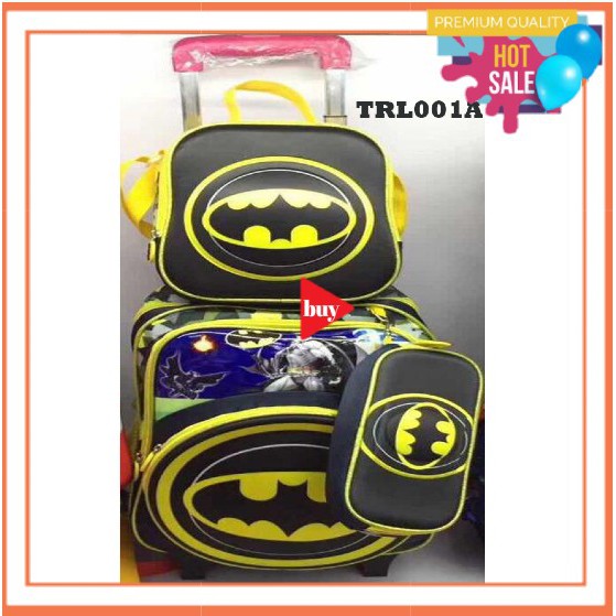 

Batman 3in1 School Bag + Lunch Bag + Pen Case