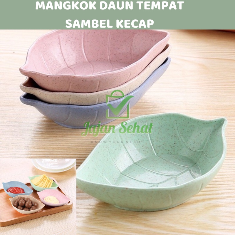 Mangkok Daun Tempat Sambal Kecap