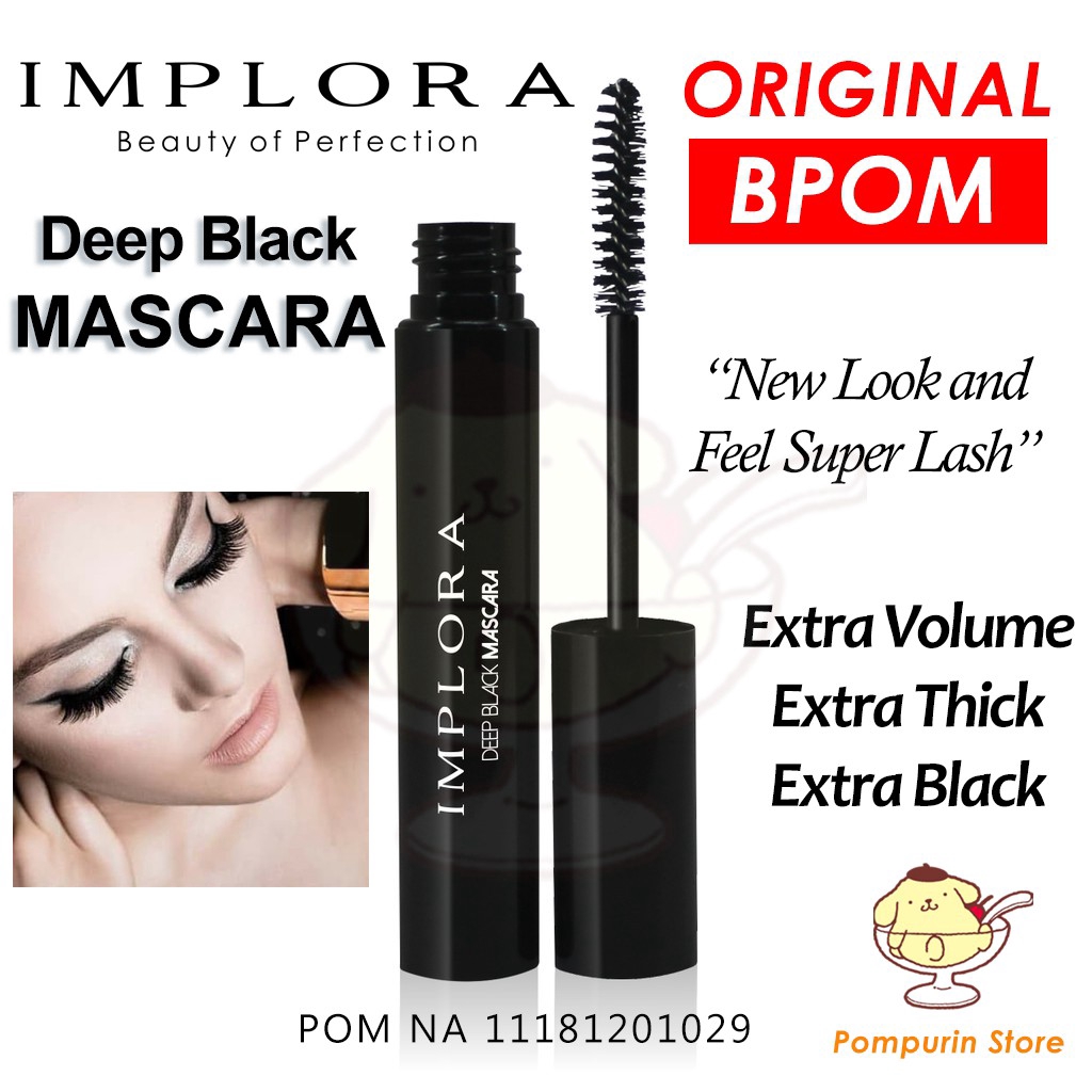 Original BPOM Implora Deep Black Mascara